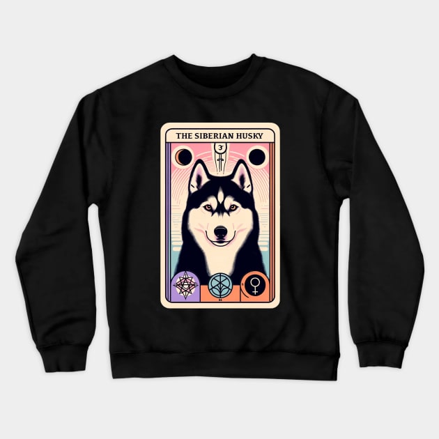 The Siberian Husky Crewneck Sweatshirt by L.C. Tarot